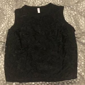 Black tank top
